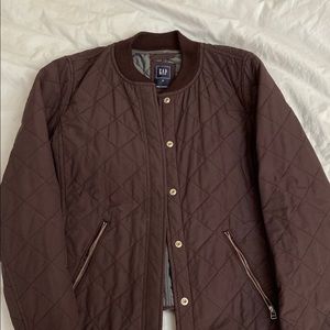 GAP light quilted bomber jacket